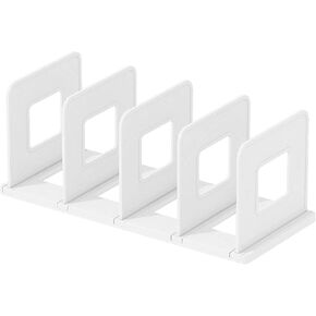 Desktop Bookshelf Detachable Book Stand for Office Home Bedroom, 4 Slots Storage Categorization Organizer for Files Magazines CD Rack