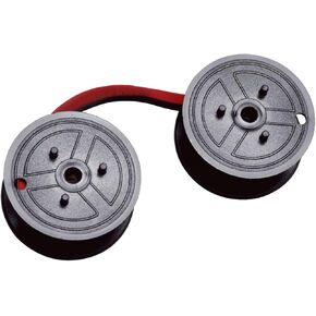 Dataproducts Universal C-Wind Calculator Spools, Red/Black, Pack of 12