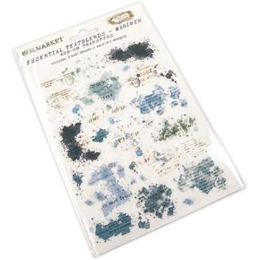 49 AND MARKET Mariner Essential Textblends Rub-Ons 6"X8" 2/Pkg