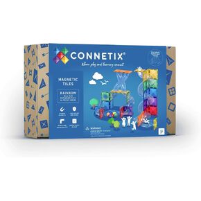 CONNETIX Rainbow Ball Run Expansion Pack, 66 Pieces