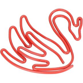 Paper Clip, Cute Paper Clips, Animal Shaped Paper Clips, 20Pcs Cartoon Swan Paper Clips, Fun Paper Clips, Rust-Resistant Metal Bookmark Clips for Office and Craft, Cute Iron Paper Clip Set