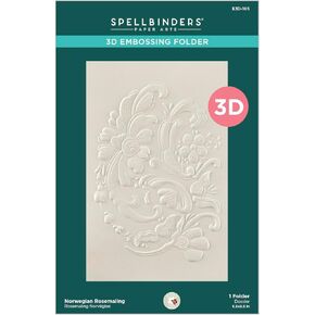 Spellbinders Norwegian Rosemaling 3D Embossing Folder