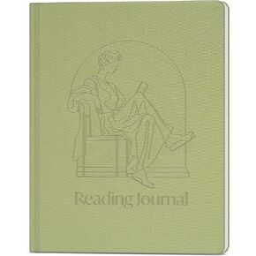 Skyline Reading Journal – Book Review Log & Tracker for Reading Tracking – Accessories & Gift for Book Lover, 7.6x9.2" (Mint Debossed)