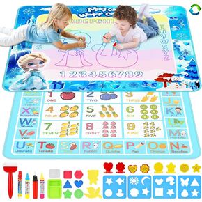 ماء Doodle Mat Toddler Todoys ، أطفال كبيرون يرسمون كتابة ألعاب الرسم الشعار الرسم التعليمية التعليمية.