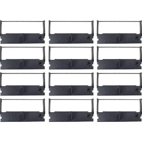 ERC 32 Ribbon x 12 Pack Ink, Cartridge, Compatible with Sam4s ER-5115II,TEC MA-1350, MA-1530, MA-1535, ERC-32, ERC32, Epson M820, TM-935, TM-U150, TM-U420, TM-U675, TM-H6000, TM-H6000II (12 Pack)