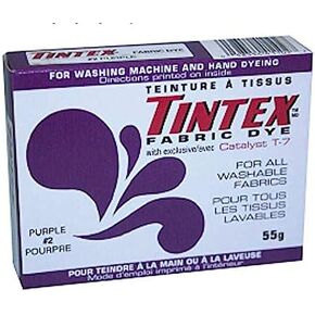 Lot of 1 Tintex Brand Purple Fabric Dye 2