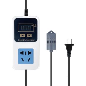 Reptile Humidity Controller, Keeps Reptile Foggers Running Only Within the Preset Humidity Range, Suitable for a Variety of Reptile Humidifiers/Foggers Controlled by the Dial Knob, Easy to Use