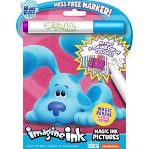 Nickelodeon Blue's Clues 20 Page Imagine Ink Coloring Book with Mess Free Marker