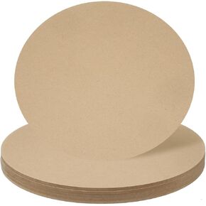 HARFINGTON 5pcs 12 Inch Wood Circles for Crafts, 0.2 Inch Thick Unfinished Blank Wooden Rounds Slice Wooden Cutouts for Wall Hangers, Door Hangers, Sign, Painting, Christmas Decor