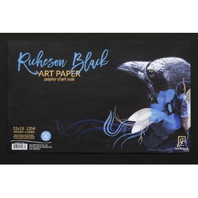 Jack Richeson Black 135# Art Paper 12" X 18" 50 Sh