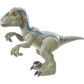 Mattel Jurassic World Primal Pal Blue with Spring-activated Action, Sound Effects Plus Neck, Shoulder, Tail and Feet Articulation for Added Play Movement