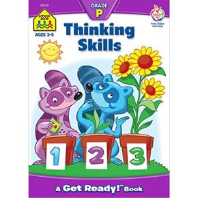 School Zone Workbooks Thinking Skills, Age (3-5), Grade P (Cover May Vary)