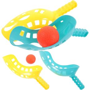 Toyvian 2 Sets Interactive Toss and Catch Suits Beach Toys Outdoor Playset Suits for Scoop Ball Thrower Scoop Kendama Popular Toys Balls Toy Ball Child Halloween Abs