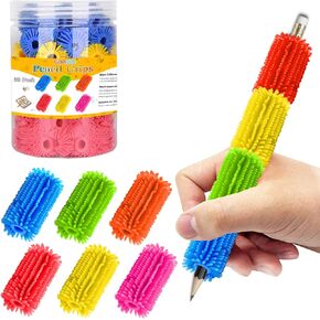 Reusable Squishy Pencil Grips for Kids Handwriting - Perfect Colorful Cushioned Pencil Holder Writing Aid Grip Trainer,Universal Ergonomic Writing Aid For Righties And Lefties (30 Pcs)