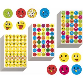 2680 Pcs Happy Smile Face Stickers for Kids, Decal Small Happy Face Incentive Stickers Colorful Stickers for Student Teacher