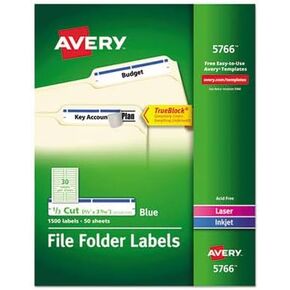 AVERY AVE5766 - Filing Label, Blue
