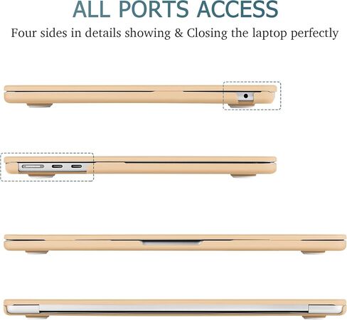 Mektron Case for 2025 M4 MacBook Air 13.6 Inch A3240, Plastic Hard Shell Cases for 2022/2024 MacBook Air 13.6" A2681/A3113 Apple M2/M3 Chip with Liquid Retina Display Fits Touch ID, Crystal Pink in Kuwait