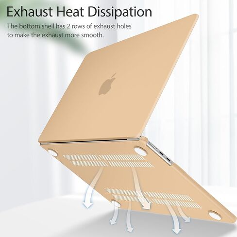 Mektron Case for 2025 M4 MacBook Air 13.6 Inch A3240, Plastic Hard Shell Cases for 2022/2024 MacBook Air 13.6" A2681/A3113 Apple M2/M3 Chip with Liquid Retina Display Fits Touch ID, Crystal Pink in Kuwait