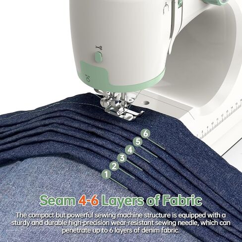 StitchMaster Pro:Ballet on twin needles.Sewing machine,sewing machine for beginners,Double needle and double thread,16 kinds of stitches.Sewing machine for Household,sewing machine for adults.(White) in Kuwait