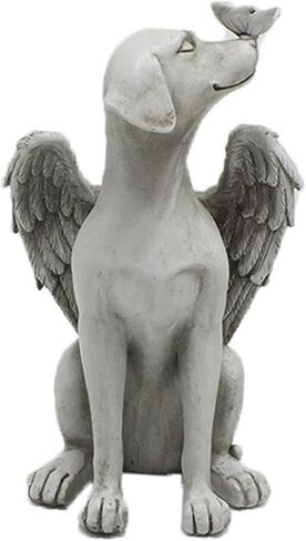Dnoifne Angel Dog Memorial تمثال ، أحجار ميموريال ميموريال للكلاب ، هدايا ملاك الكلاب التذكارية ، الكلب يموت الهدايا ، هدية فقدان الحيوانات الأليفة للكلب ، حلية الكلاب الراتنج ، حيوانات أليفة علامة ، تمثال تكريم in Kuwait