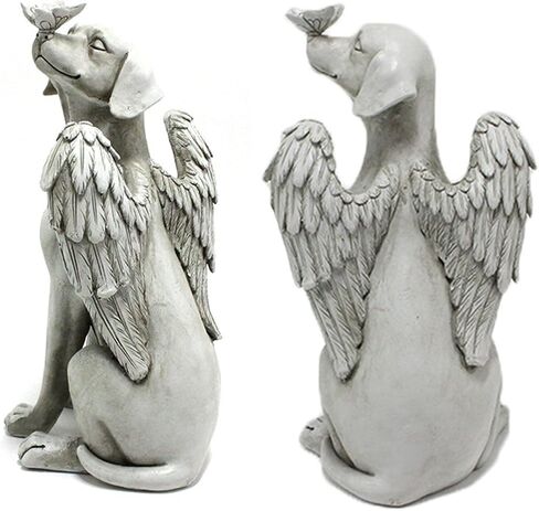 Dnoifne Angel Dog Memorial تمثال ، أحجار ميموريال ميموريال للكلاب ، هدايا ملاك الكلاب التذكارية ، الكلب يموت الهدايا ، هدية فقدان الحيوانات الأليفة للكلب ، حلية الكلاب الراتنج ، حيوانات أليفة علامة ، تمثال تكريم in Kuwait