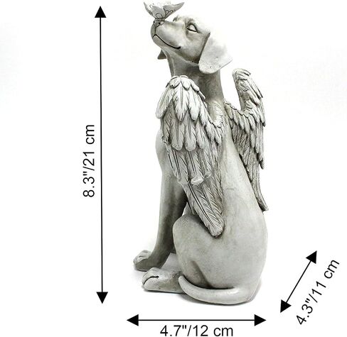 Dnoifne Angel Dog Memorial تمثال ، أحجار ميموريال ميموريال للكلاب ، هدايا ملاك الكلاب التذكارية ، الكلب يموت الهدايا ، هدية فقدان الحيوانات الأليفة للكلب ، حلية الكلاب الراتنج ، حيوانات أليفة علامة ، تمثال تكريم in Kuwait