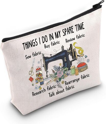 TOBGBE Funny Sewing Occupation Gifts Sewing Mom Quilting Team Makeup Bag Sewing Appreciation Gift for Seamstress (Sewing Bag) in Saudi Arabia