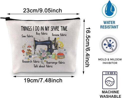 TOBGBE Funny Sewing Occupation Gifts Sewing Mom Quilting Team Makeup Bag Sewing Appreciation Gift for Seamstress (Sewing Bag) in Saudi Arabia