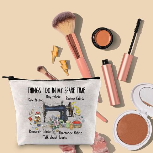 TOBGBE Funny Sewing Occupation Gifts Sewing Mom Quilting Team Makeup Bag Sewing Appreciation Gift for Seamstress (Sewing Bag) in Saudi Arabia