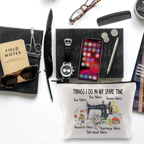 TOBGBE Funny Sewing Occupation Gifts Sewing Mom Quilting Team Makeup Bag Sewing Appreciation Gift for Seamstress (Sewing Bag) in Saudi Arabia