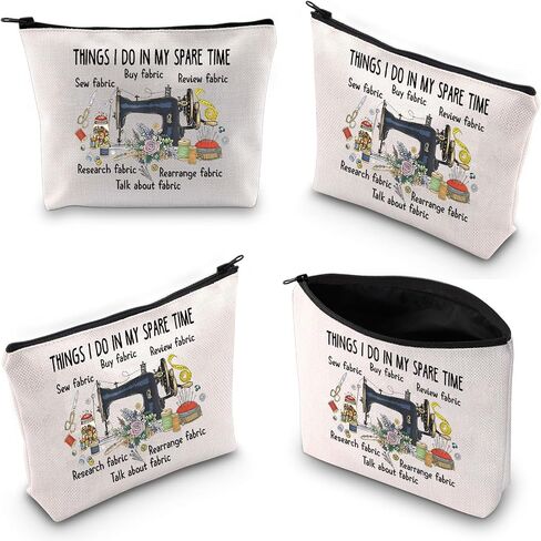 TOBGBE Funny Sewing Occupation Gifts Sewing Mom Quilting Team Makeup Bag Sewing Appreciation Gift for Seamstress (Sewing Bag) in Saudi Arabia