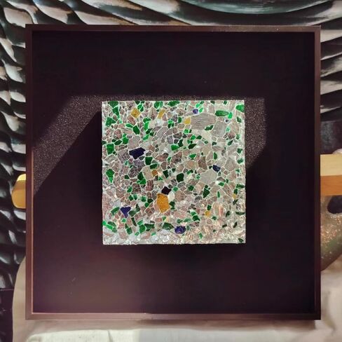 0.9 LB Resin Art Glass 3-6mm, Crushed Glass for Crafts, Fire-Resistant Glass Gravel for Aquarium, Miniature Landscape, Vase Filling, Candlestick, Decorative Small Cullet (Light Green) in Saudi Arabia