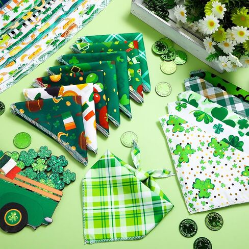 Paterr 100 Pieces Dog Bandanas Bulk Summer Pet Handkerchief Soft Dog Triangle Bibs Cute Kerchief Adjustable Washable Pet Scarf Costume Accessory for Small Medium Dogs Puppy Cats in Saudi Arabia