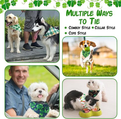 Paterr 100 Pieces Dog Bandanas Bulk Summer Pet Handkerchief Soft Dog Triangle Bibs Cute Kerchief Adjustable Washable Pet Scarf Costume Accessory for Small Medium Dogs Puppy Cats in Saudi Arabia