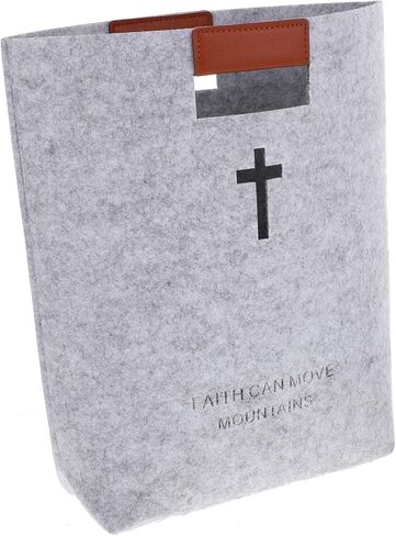 SOLUSTRE Felt Handbag Bible Book Bag Bible Bags for Women Bible Tote Bag Bible Bag for Women Grocery Bag Bible Carrying Case Shopping Bag Church Study Bag Felt Bag Felt Tote Bible Study Bag in Saudi Arabia