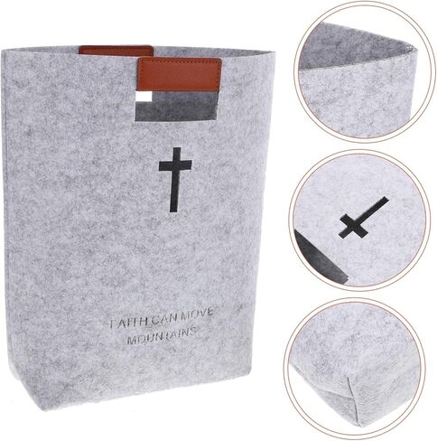 SOLUSTRE Felt Handbag Bible Book Bag Bible Bags for Women Bible Tote Bag Bible Bag for Women Grocery Bag Bible Carrying Case Shopping Bag Church Study Bag Felt Bag Felt Tote Bible Study Bag in Saudi Arabia