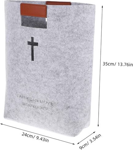 SOLUSTRE Felt Handbag Bible Book Bag Bible Bags for Women Bible Tote Bag Bible Bag for Women Grocery Bag Bible Carrying Case Shopping Bag Church Study Bag Felt Bag Felt Tote Bible Study Bag in Saudi Arabia
