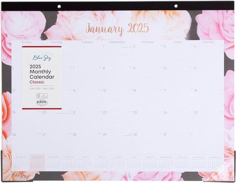 Blue Sky 2025 تقويم لوحة المكتب الشهري ، يناير 2025- ديسمبر 2025 ، 22 "× 17" ، ربط الشريط المقطوع ، ثنائي الفتحة ، كتل يومية ، للمكتب والفصول الدراسية ، Joselyn (Joselyn- 2025 ، 22 "× 17") in Kuwait
