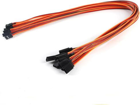 yxq 22awg 60 cores ذكر إلى أنثى 19.7 بوصة خط سلك servo lead line cable for rc model jr stranded futaba Jr ، 10pcs in Kuwait
