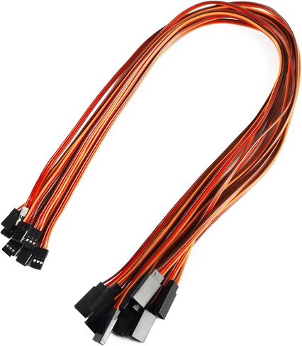 yxq 22awg 60 cores ذكر إلى أنثى 19.7 بوصة خط سلك servo lead line cable for rc model jr stranded futaba Jr ، 10pcs in Kuwait
