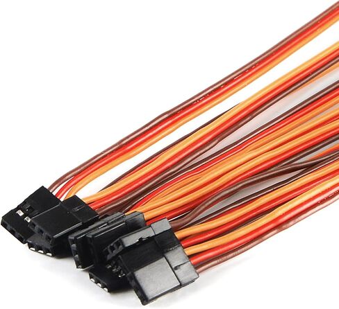 yxq 22awg 60 cores ذكر إلى أنثى 19.7 بوصة خط سلك servo lead line cable for rc model jr stranded futaba Jr ، 10pcs in Kuwait