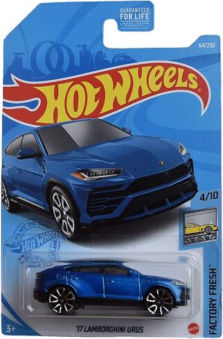 Diecast Hotwheels '17 [Urus] ، مصنع جديد 4/10 [أزرق] in Saudi Arabia