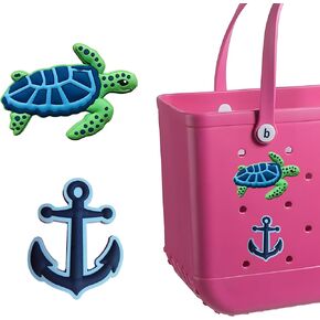 Charms for Bogg Bag, Decorative Rubber Charms for Beach Tote Bags, Personalized Insert Accessories for Simply Southern and Bogg Bags