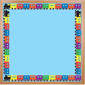 Hygloss Train Die-Cut Border, 12 Strips/36 Feet