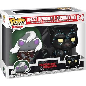 Funko POP Games: Dungeons & Dragons - Drizzt & Guenhwyvar 2 Pack - D&D - Collectable Vinyl Figure - Gift Idea - Official Merchandise - for Kids & Adults - Games Fans - Model Figure for Collectors