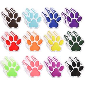 60pcs paw prints cletouts ، ملون الكلب paw طباعة قطع mini paw ورقة نشرة لوحة paw print الحفلات لوازم paw prin