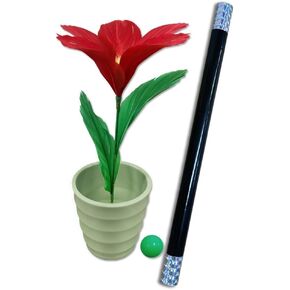 Wand to Flower Magic Trick - Swing Your Wand and Flower Will Appear Easy Magic Performance Magic Tricks for Kids Gifts for Girls and Boys Beginners