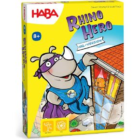 HABA Rhino Hero XXL - Giant Version of The Classic Super Hero Card Stacking Game
