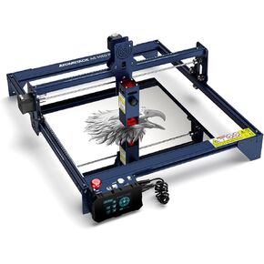 A5 M50 Pro Laser Engraver, 40W Laser Cutter with Offline Engraving,5500mW Fixed-Focus 0.08mm Compressed Spot Laser Cutter and Engraving Machine for Offline Engraving 410x400mm Class 4 (Blue & Black)