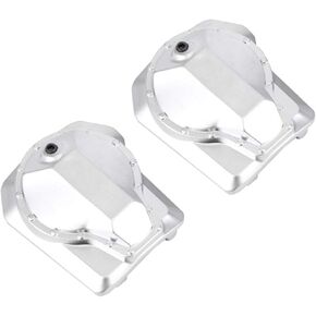 Drive Shaft Diff Cover Case, Metal Diff Cover Case Front Rear Drive Shaft Silver for Traxxas 1/10 RC Crawler Car